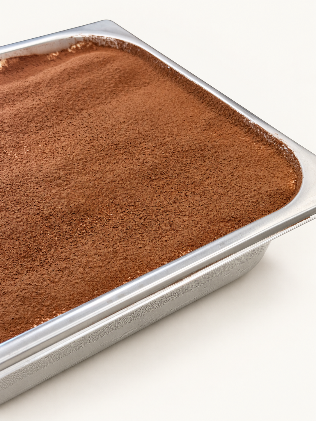 Alcoholic tiramisu detailed view